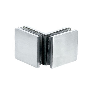 90° Glass to Glass Stainless Steel Clamp JGC-3220