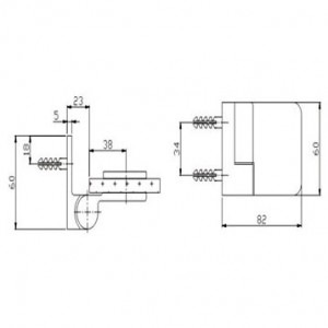 Shower Hinge JSH-2650