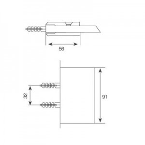 90 Degree Brass Clamp JGC-3010