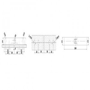 Shower Hinge JSH-2612