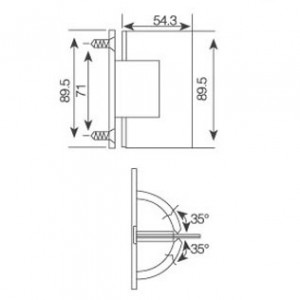 Shower Hinge JSH-2810